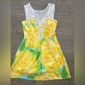 Lilly Pulitzer Raegan First Impression Dress Yellow Size 0
